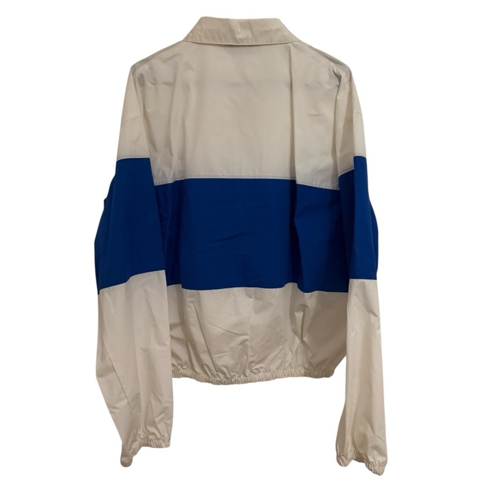 Ivanhoe Sweden Rare NWT Vintage Blue White Colorblock Windbreaker Jacket Polo XL - Picture 5 of 5